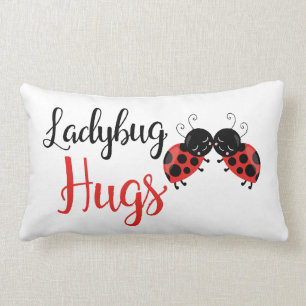 Schattige Ladybug knuffels meisjes kamer decor kus Kussen