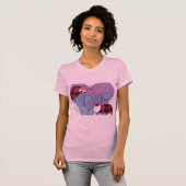 Schattige Ladybug Love Cartoon T-shirt (Voorkant volledig)