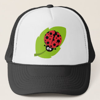 Schattige Ladybug op een lef Trucker Pet