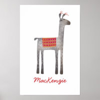 Schattige Lama Gepersonaliseerd