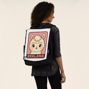 Schattige lama illustratie ontwerp rugtassen