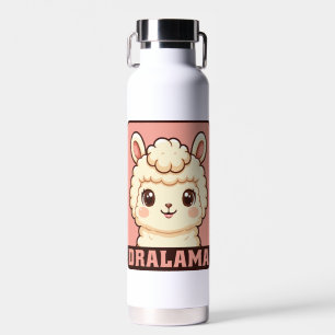 Schattige lama illustratie ontwerp waterfles