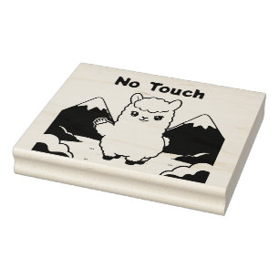 Schattige Lama Rubberstempel