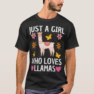 Schattige Lama Voor Vrouwen Meisjes Lama Boeren La T-shirt