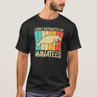 Schattige Lamantijn Voor Mannen Vrouwen Zeekoe Dug T-shirt