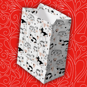 Schattige Land Boerderij Koeien Medium Cadeauzakje