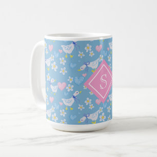Schattige  land ganzen monogram koffiemok