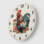 Schattige land haan liefhebbers grote klok (Hoek)