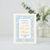 Schattige Landelijke Dwaze Gans Verjaardagsfeestje Briefkaart (Staand voorkant)