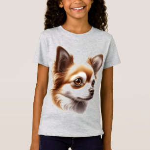Schattige Lang Haar Chihuahua Puppy Mok T-shirt