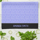 Schattige lavendelblauw, Elegant Theedoek (Gevouwen)