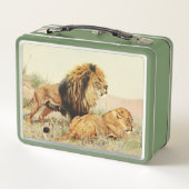 schattige  leeuwenliefhebbers (Achterkant)