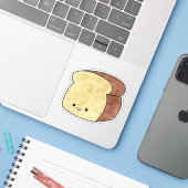 Schattige lekker brood sticker (Laptop met iPhone)