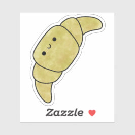 Schattige lekker croissant sticker