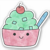 Schattige lekker fruitijs sticker (Voorkant)