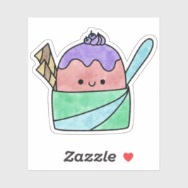 Schattige lekker ijsje sticker