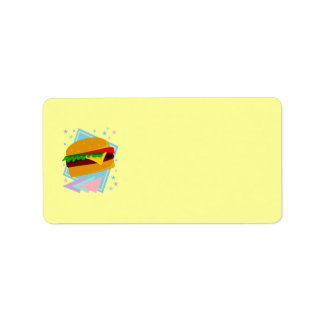 Schattige Lekkere Burger Etiket