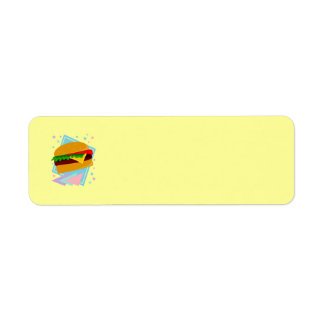 Schattige Lekkere Burger Etiket