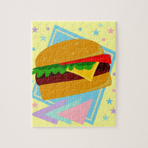 Schattige Lekkere Burger Legpuzzel