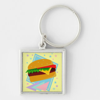 Schattige Lekkere Burger Sleutelhanger