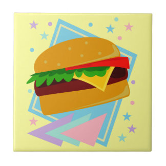 Schattige Lekkere Burger Tegeltje
