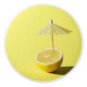 Schattige Lemon Kitchen Deurknop Keramische Knop (Voorkant)