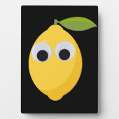 Schattige Lemon-personage met Googly Eyes Fotoplaat (voorkant)