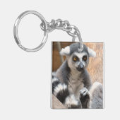 Schattige Lemur Sleutelhanger (Voorkant Links)