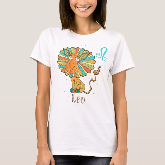 Schattige Leo Lion T-shirt (Voorkant)