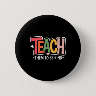 Schattige leraren school ronde button 5,7 cm