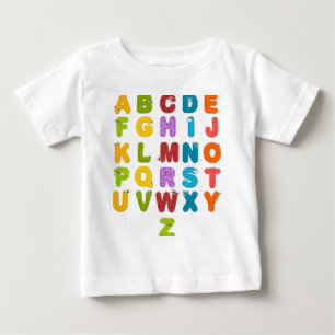 Schattige Letters Grappig Leren Alfabet Regenboog