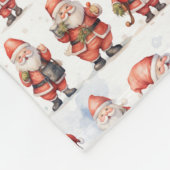 Schattige leuk Kerstman Vrolijk kerstcadeau Fleece Deken (Hoek)