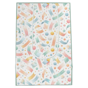 Schattige Leuk Kinder Confetti Kleurrijke Pastel V Medium Cadeauzakje