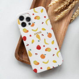 Schattige & Leuk Kleurrijk Multi Fruit Patroon Ont iPhone 16 Pro Hoesje