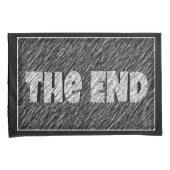 Schattige leuk zwart wit einde van de dag quote he kussensloop (Voorkant-Rechts)