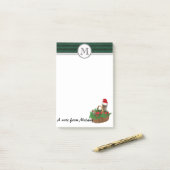Schattige leuke leuke Santa kitten & Mouse Post-it® Notes (Op bureau)