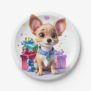 Schattige Leuke Meisjesachtige Chihuahua en Cadeau Papieren Bordje