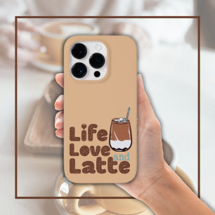 Schattige Leven Liefde en Latte Case-Mate iPhone 14 Pro Hoesje