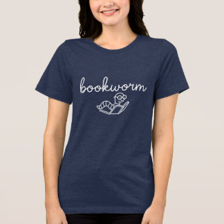 Schattige Lezen T-shirt, Boekthema, Boekenworm Tri-Blend Shirt