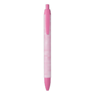 schattige lichtroze patroonpen - geschenken / guns zwarte inkt pen