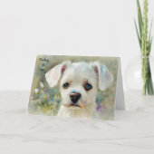Schattige lief Schattig hond denken aan je Kaart (Voorkant)