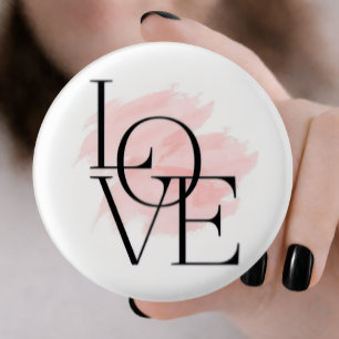 Schattige liefde charmante pin-knop ronde button 3,2 cm