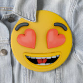 Schattige Liefde Emoji Button - Verspreid de Liefd (In situ)