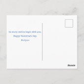 Schattige Liefde Mail Valentijnsdag Briefkaart (Achterkant)