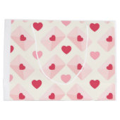 Schattige liefdeshart groot cadeauzakje (Achterkant)