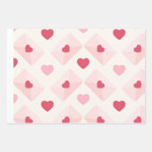 Schattige liefdeshart inpakpapier vel (Voorkant 2)