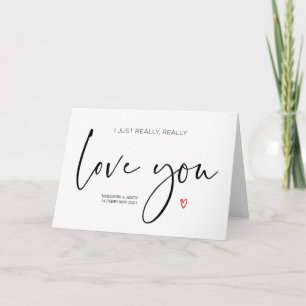 Schattige liefdeskaart voor echtgenoot Cadeau voor Kaart