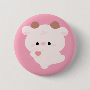 Schattige Liefdeskoe Ronde Button 5,7 Cm