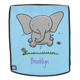 Schattige lieve baby olifant cartoon illustratie rugtassen