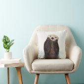Schattige Lieve Pluizige Otter Dier Kussen (Stoel)